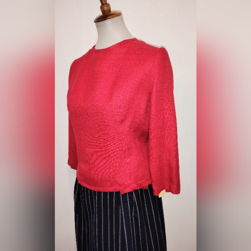 TRUE VINTAGE SILK RAYON SAMPLE BLOUSE